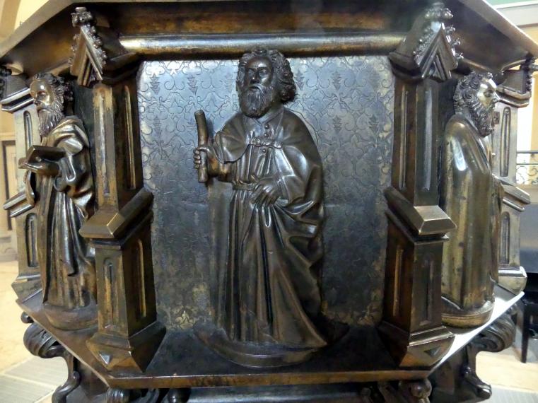 Hermann Vischer der Ältere (1457–1486), Taufbecken, Lutherstadt Wittenberg, Stadt- und Pfarrkirche St. Marien, 1457, Bild 7/30