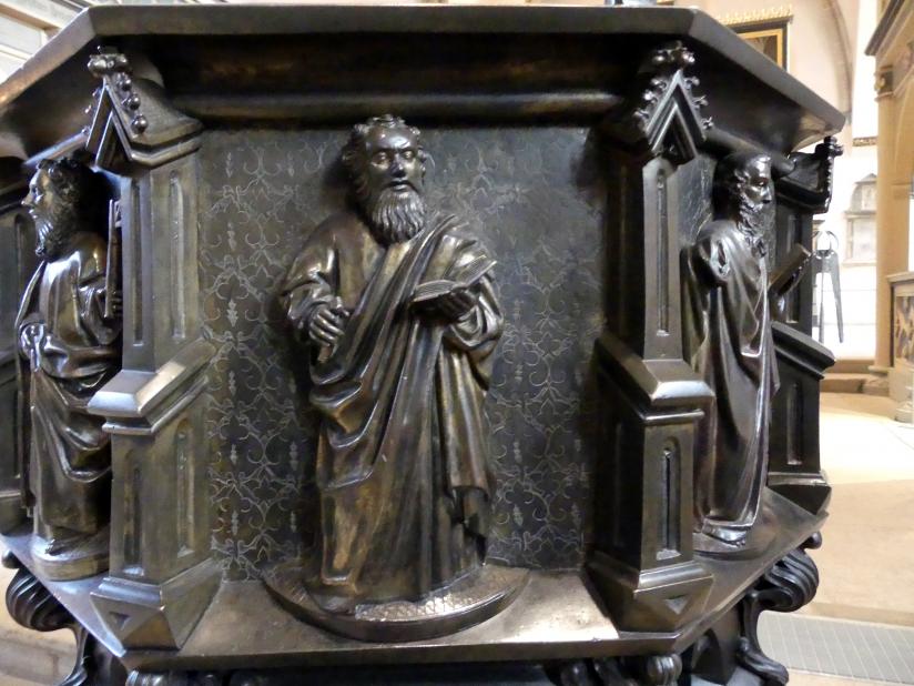 Hermann Vischer der Ältere (1457–1486), Taufbecken, Lutherstadt Wittenberg, Stadt- und Pfarrkirche St. Marien, 1457, Bild 9/30