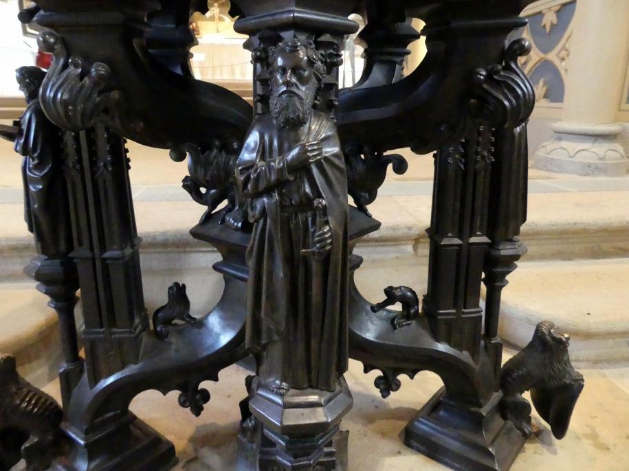 Hermann Vischer der Ältere (1457–1486), Taufbecken, Lutherstadt Wittenberg, Stadt- und Pfarrkirche St. Marien, 1457, Bild 17/30