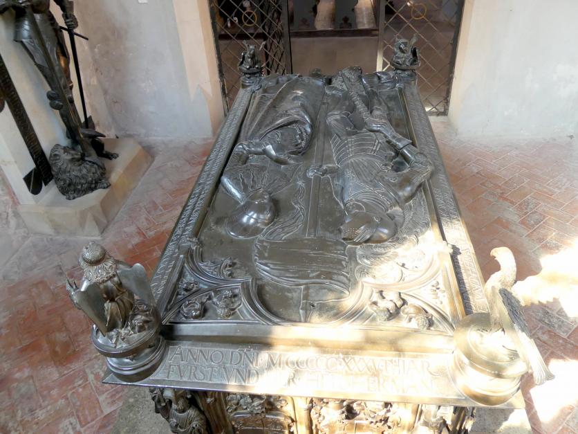 Hermann Vischer der Jüngere (1508–1510), Grabmal Elisabeth von Brandenburg (1474–1507) und Hermann VIII. von Henneberg (1470-1535), Römhild, Stiftskirche Jungfrau Maria und Johannes der Täufer, nach 1507, Bild 7/18