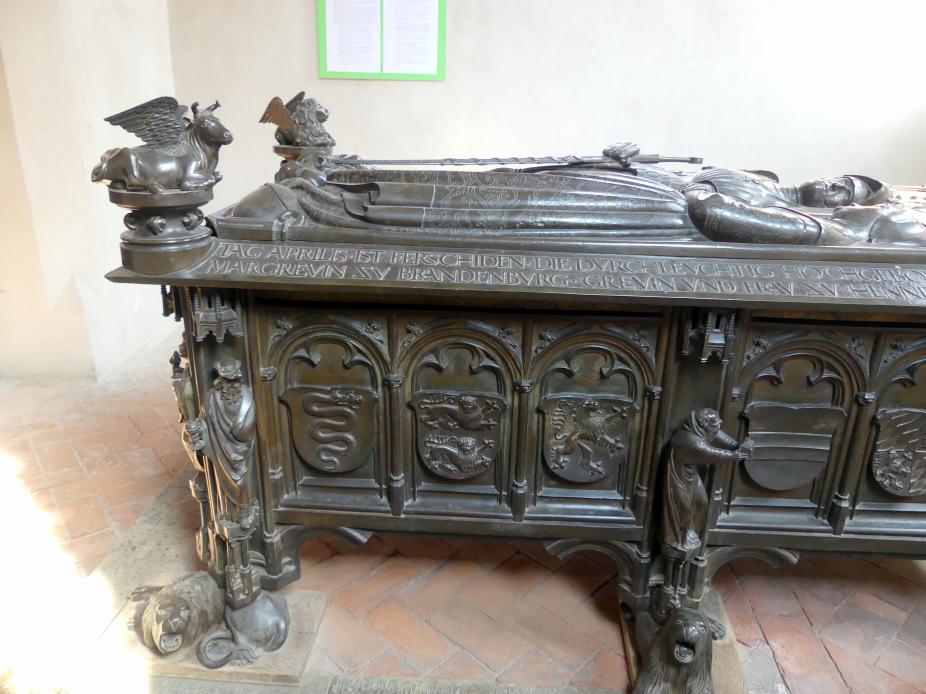 Hermann Vischer der Jüngere (1508–1510), Grabmal Elisabeth von Brandenburg (1474–1507) und Hermann VIII. von Henneberg (1470-1535), Römhild, Stiftskirche Jungfrau Maria und Johannes der Täufer, nach 1507, Bild 10/18