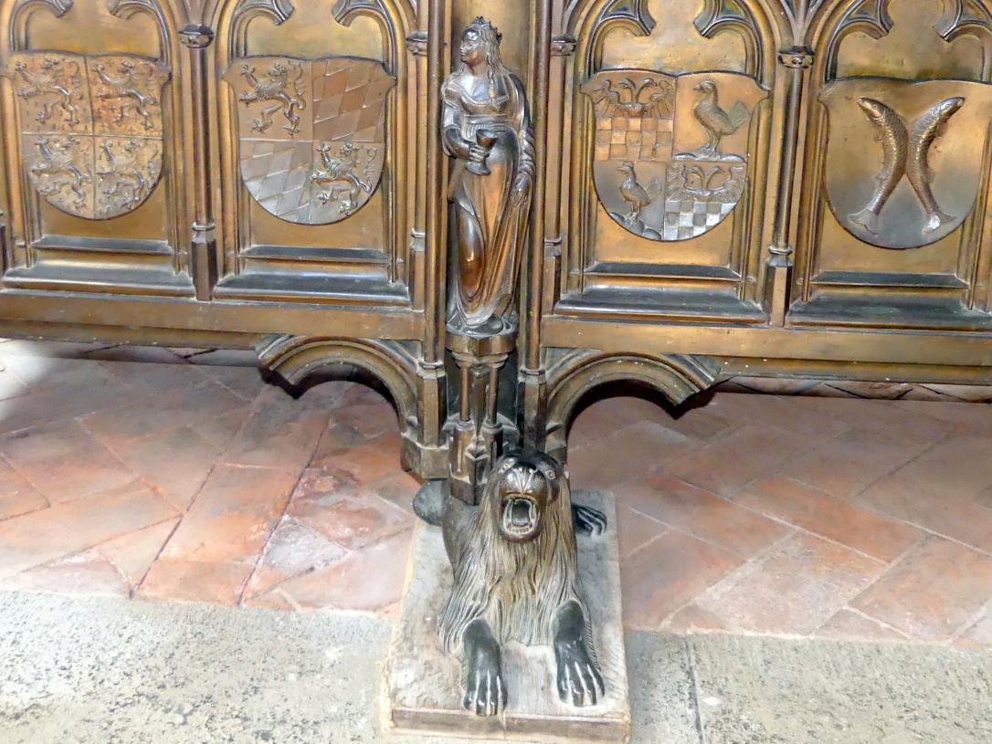 Hermann Vischer der Jüngere (1508–1510), Grabmal Elisabeth von Brandenburg (1474–1507) und Hermann VIII. von Henneberg (1470-1535), Römhild, Stiftskirche Jungfrau Maria und Johannes der Täufer, nach 1507, Bild 18/18