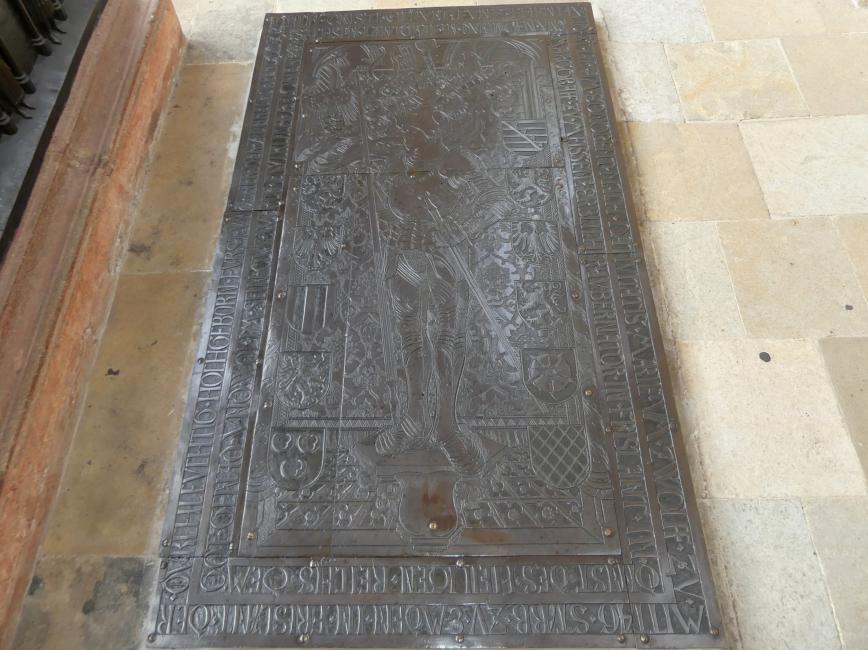 Peter Vischer der Ältere
 (1486–1525), Grabplatte des Herzogs von Sachsen und Markgraf von Meißen Albrecht der Beherzte (1443-1500), Meißen, Meißner Dom St. Johannis und St. Donatus, um 1500