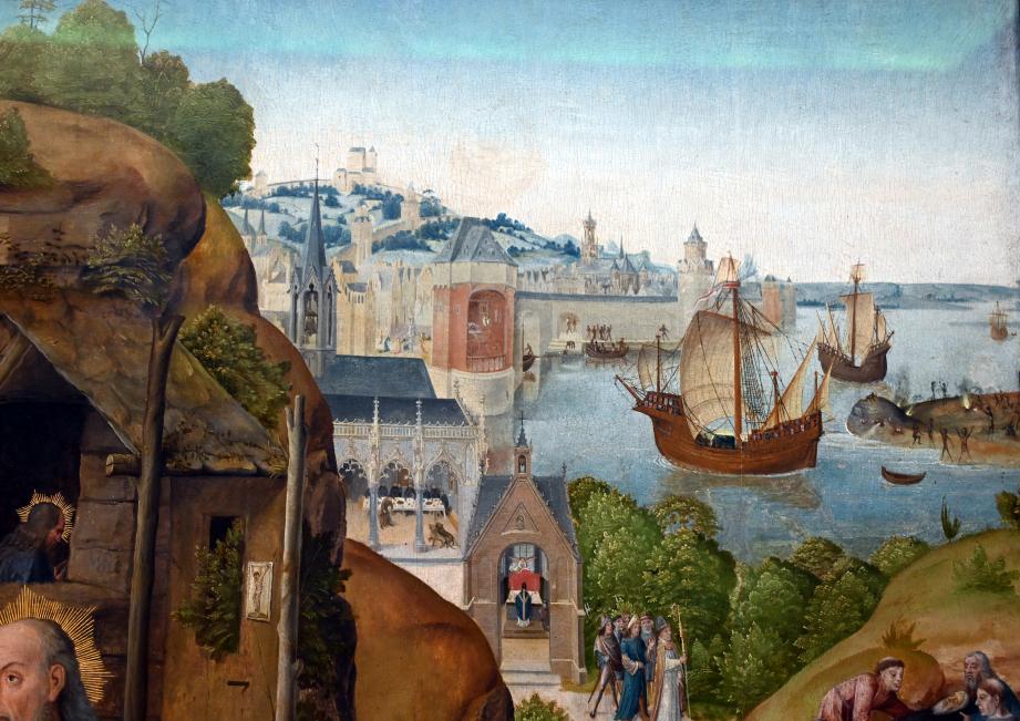 Meister der heiligen Sippe (1420–1500), Legende des hl. Eremiten Antonius, München, Alte Pinakothek, Obergeschoss Saal III, um 1500–1510, Bild 7/7