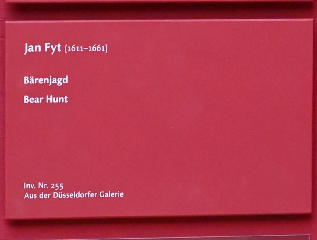 Jan Fyt (1647–1655), Bärenjagd, München, Alte Pinakothek, Obergeschoss Saal VI, Undatiert, Bild 2/2