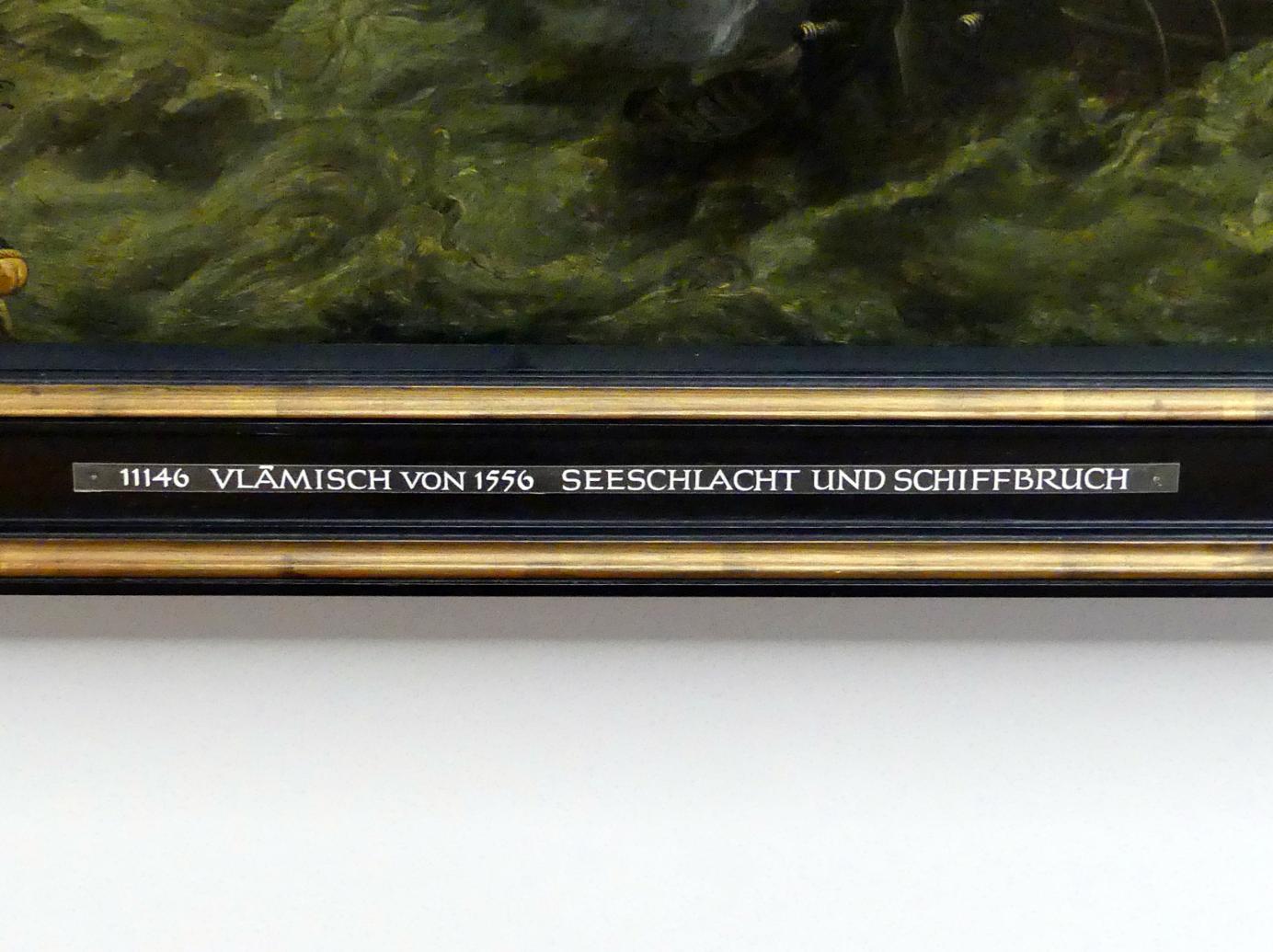 Seeschlacht und Schiffbruch, München, Alte Pinakothek, Erdgeschoss Kabinett 1-3, 1556, Bild 2/2