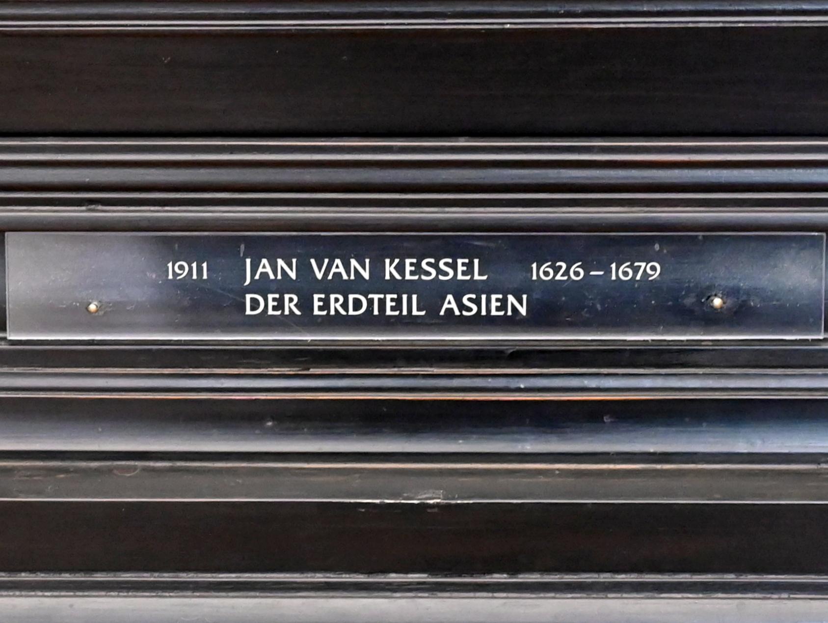 Jan van Kessel (1655–1670), Der Erdteil Asien, München, Alte Pinakothek, Obergeschoss Kabinett 8, um 1664–1666, Bild 2/2