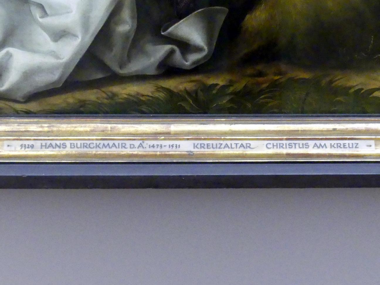 Hans Burgkmair der Ältere (1490–1529), Kreuzigungsaltar, München, Alte Pinakothek, Erdgeschoss Saal I, 1519, Bild 3/4