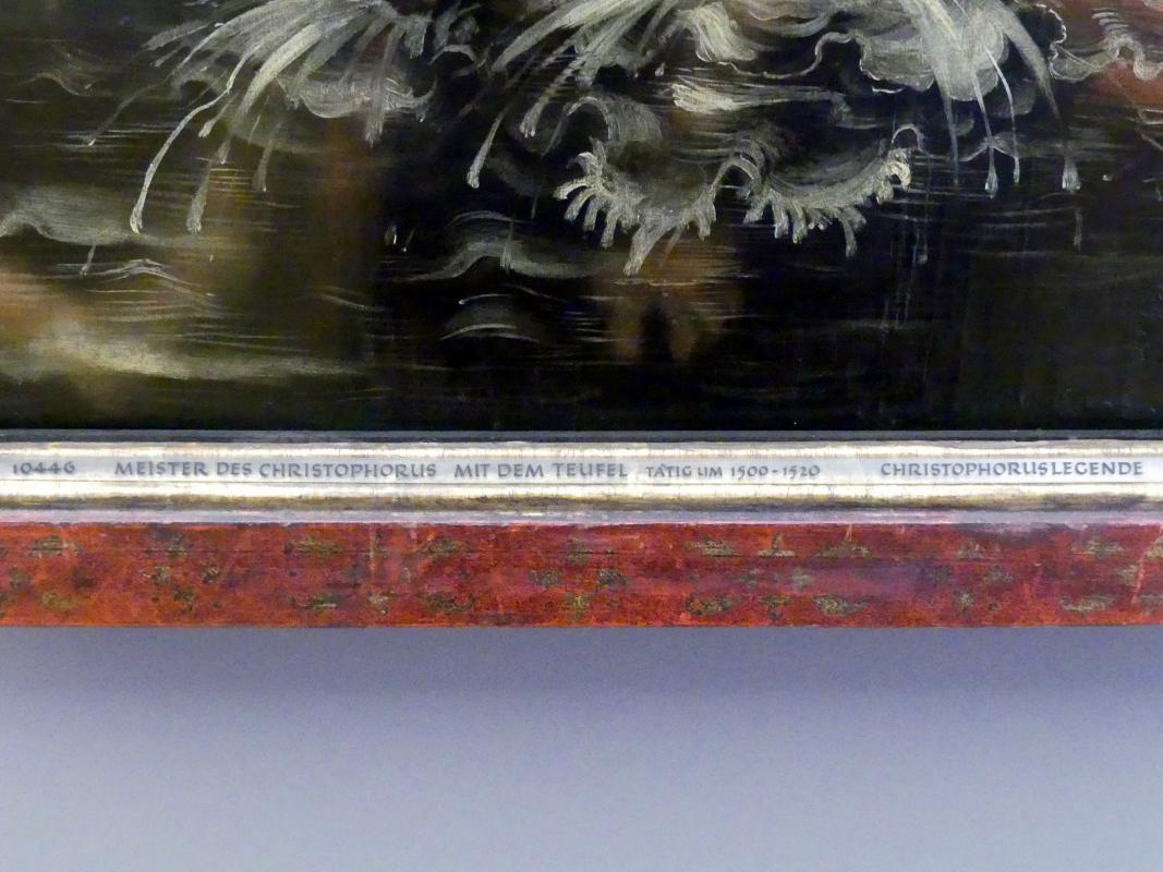 Meister des Christophorus mit dem Teufel (1515), Hl. Christophorus, München, Alte Pinakothek, Erdgeschoss Saal IIa, um 1515, Bild 2/2