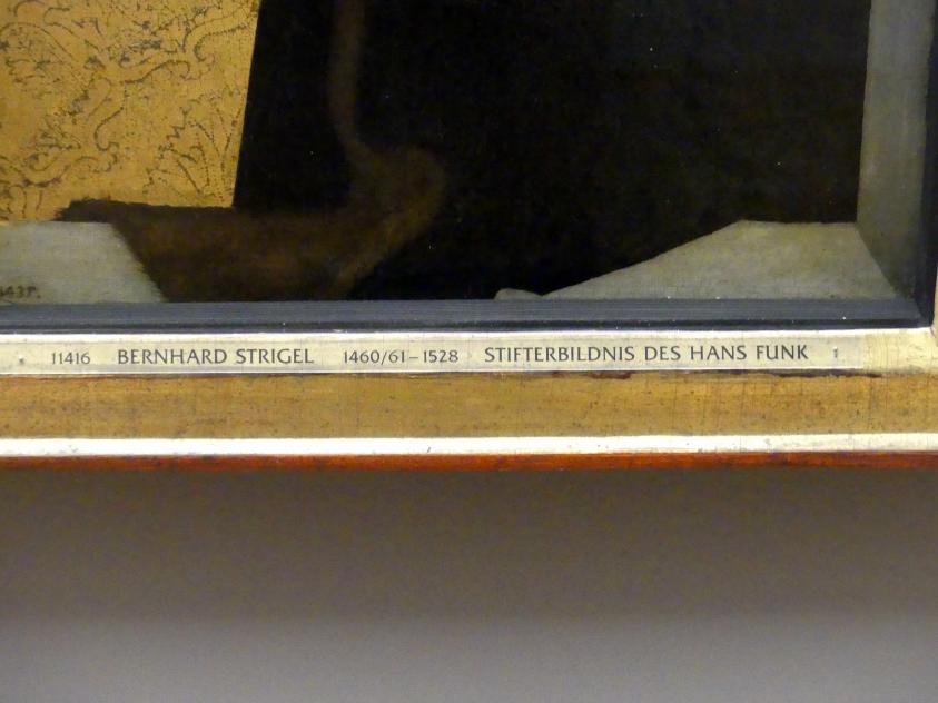Bernhard Strigel (1475–1528), Stifterbildnis des Hans Funk, München, Alte Pinakothek, Erdgeschoss Saal IIb, um 1490–1500, Bild 2/2