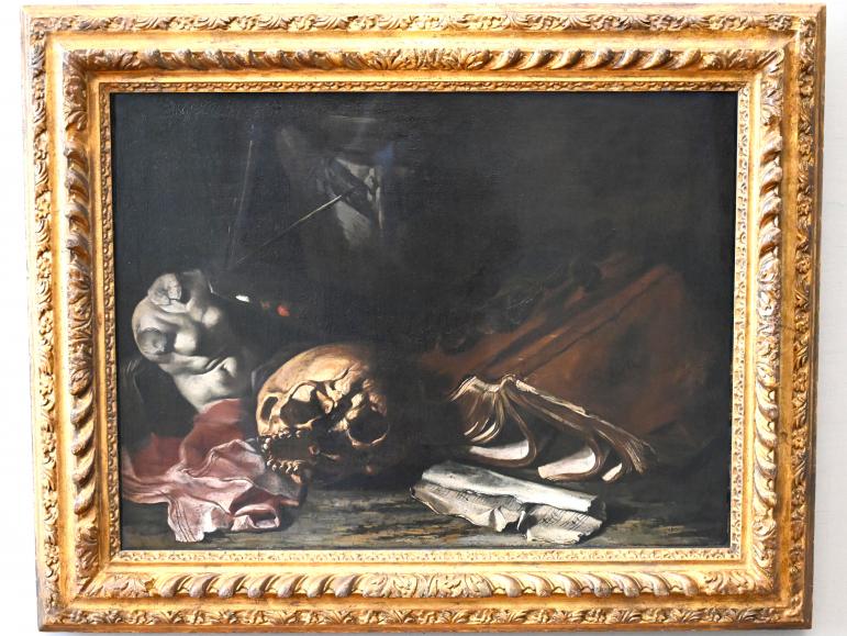 Salvator Rosa: Vanitas-Stillleben, um 1650, Bild 1/2