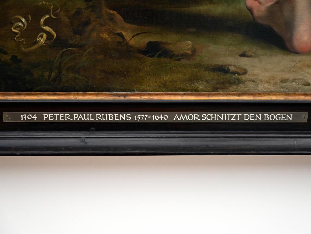 Peter Paul Rubens (1598–1650), Amor schnitzt den Bogen, München, Alte Pinakothek, Obergeschoss Kabinett 7, 1614, Bild 2/2