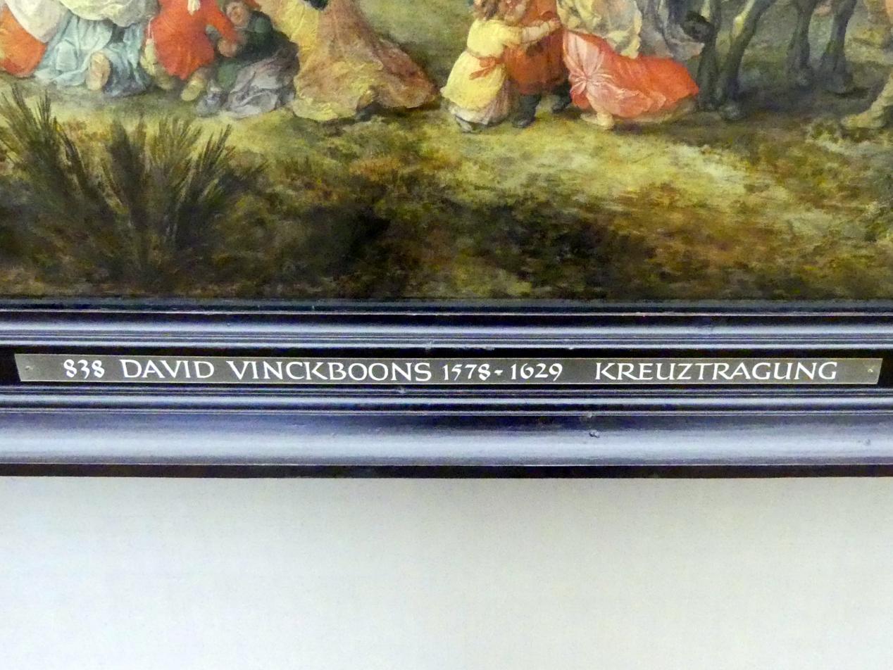 David Vinckboons (1611), Kreuztragung Christi (Der Gang nach Golgatha), München, Alte Pinakothek, Obergeschoss Kabinett 8,9, 1611, Bild 2/2