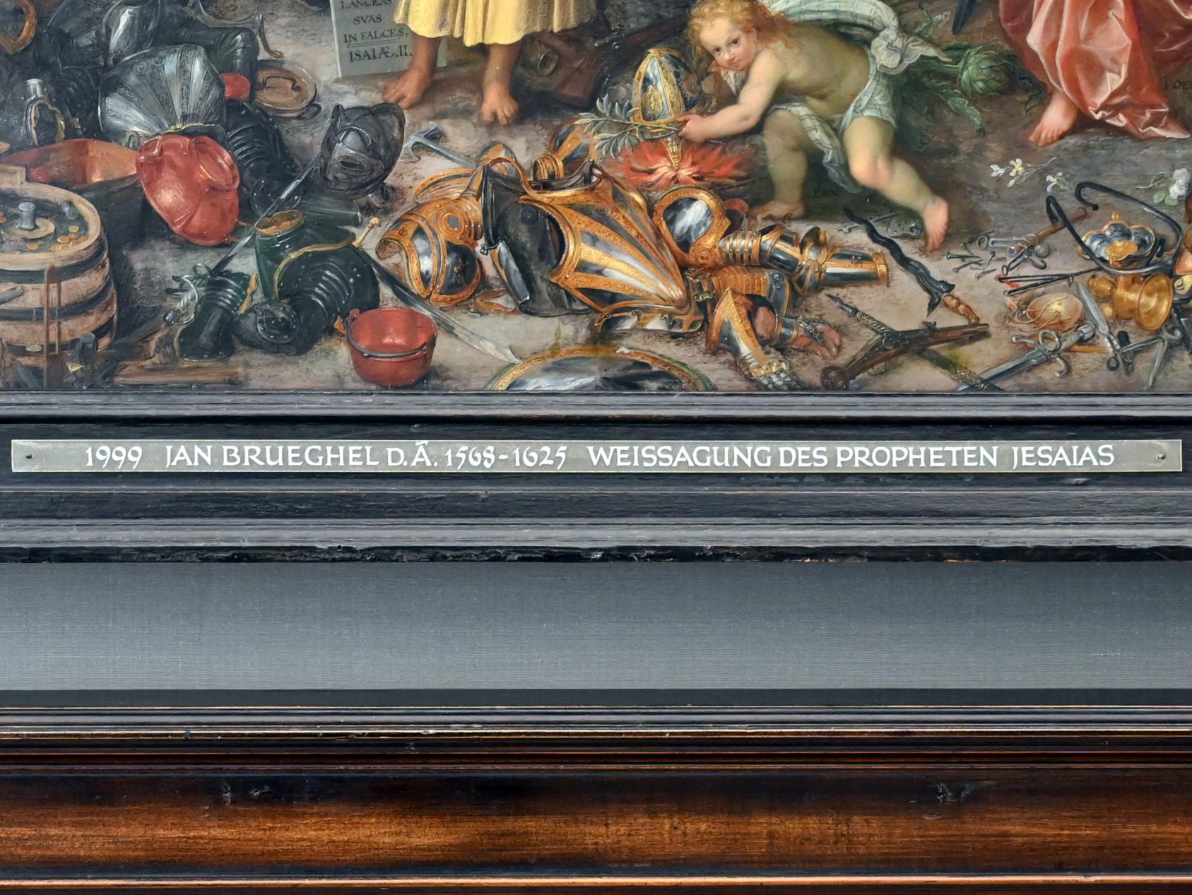 Jan Brueghel der Ältere (Samtbrueghel, Blumenbrueghel) (1593–1621), Die Weissagung des Propheten Jesaias, München, Alte Pinakothek, Obergeschoss Kabinett 8, um 1609, Bild 2/2