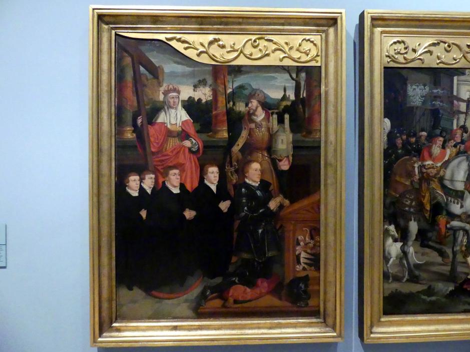 Bartholomäus Bruyn der Ältere (1513–1546), Passionsretabel der Kölner Patrizier- und Bürgermeisterfamilie Siegen, Nürnberg, Germanisches Nationalmuseum, Saal 106, um 1540