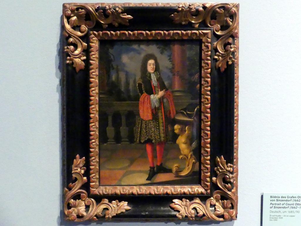 Bildnis des Grafen Otto Heinrich von Sinzendorf (1662-1713), Nürnberg, Germanisches Nationalmuseum, Saal 109, um 1685–1690, Bild 1/2