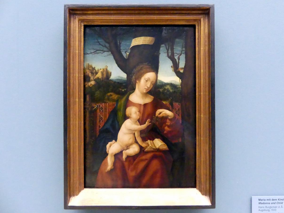 Hans Burgkmair der Ältere (1490–1529): Maria mit dem Kind, 1510