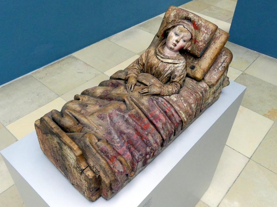 Maria im Wochenbett, Nürnberg, Germanisches Nationalmuseum, Saal 113, um 1510, Bild 2/5