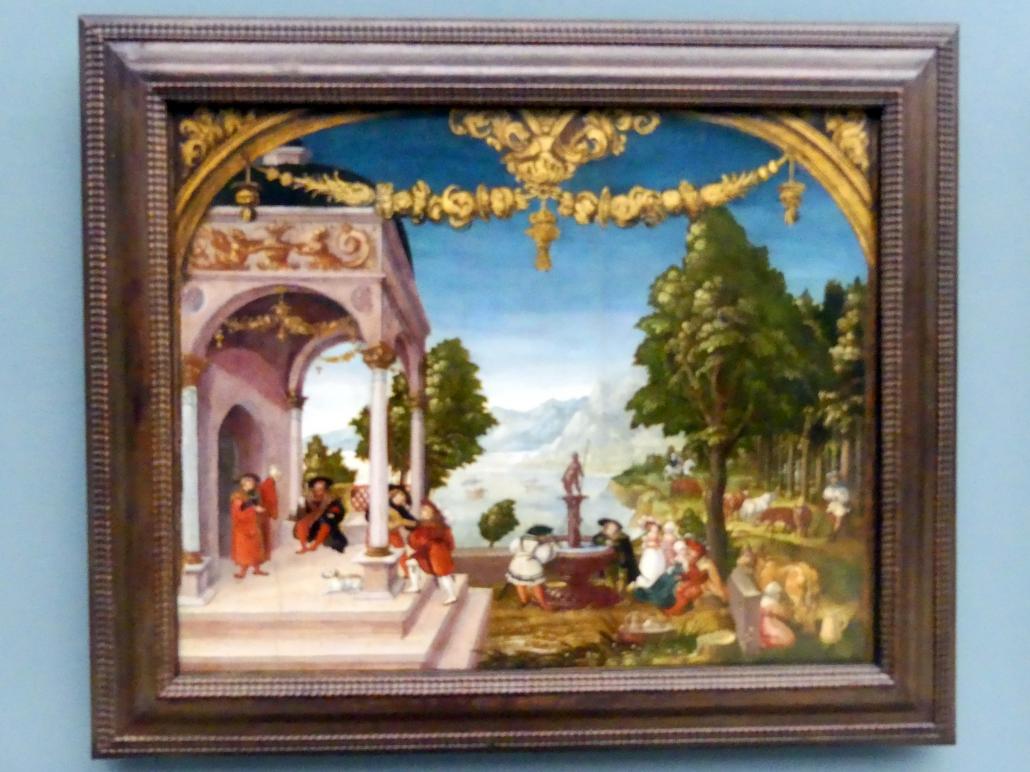 Hans Wertinger (1515–1526), Sieben Tafeln aus einer Folge von Monatsbildern, Nürnberg, Germanisches Nationalmuseum, Saal 113, um 1525–1526, Bild 3/9