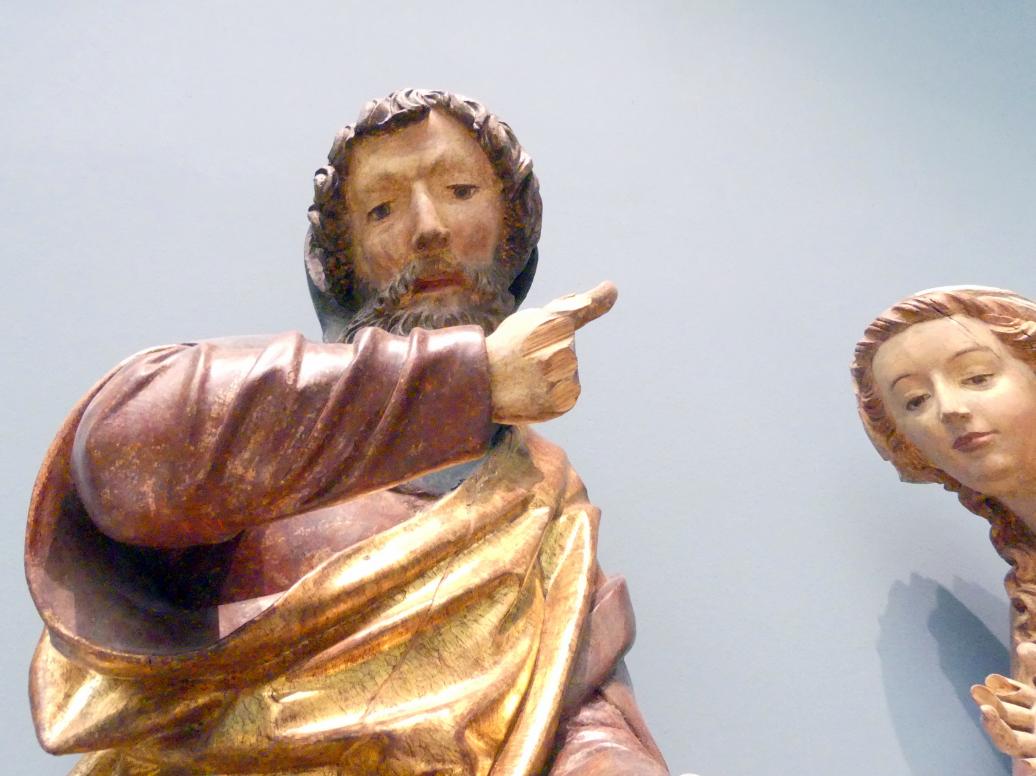 Hans Peisser (1523), Maria und Josef, Nürnberg, Germanisches Nationalmuseum, Saal 114, um 1522–1524, Bild 3/5