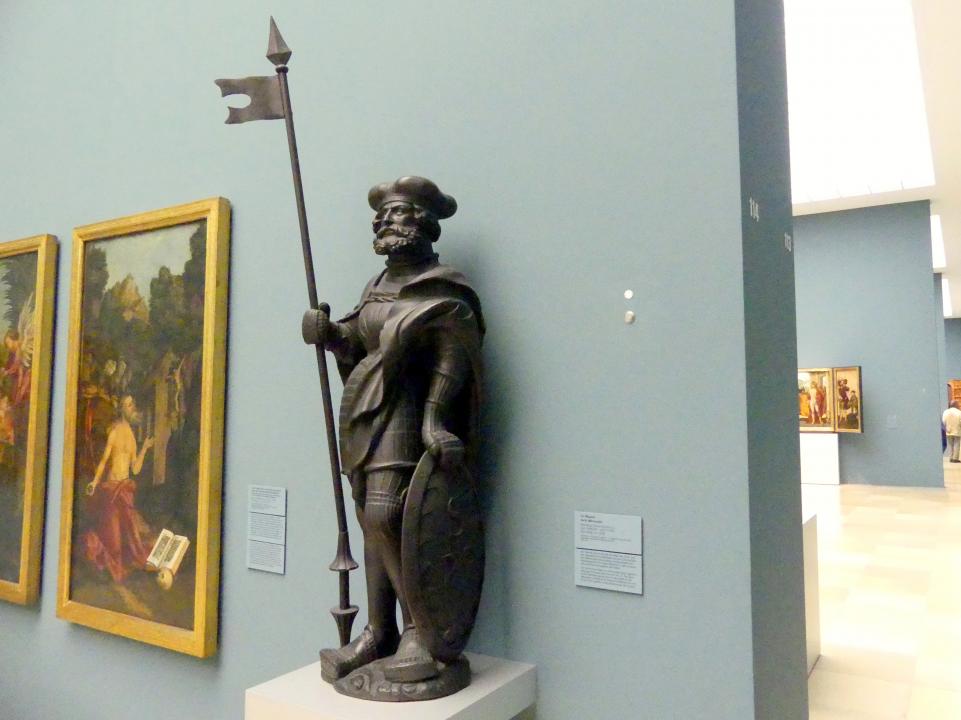 Hans Vischer (Werkstatt) (1505–1550), Hl. Wenzel, Prag-Hradschin, Prager Burg, Veitsdom, jetzt Nürnberg, Germanisches Nationalmuseum, Saal 114, um 1530, Bild 3/4