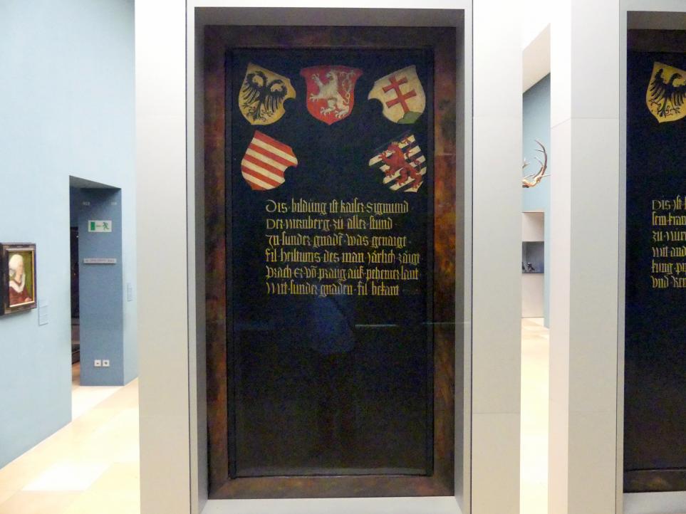 Albrecht Dürer (1490–1526), Kaiser Sigismund, Nürnberg, Germanisches Nationalmuseum, Saal 114, um 1511–1513, Bild 2/3