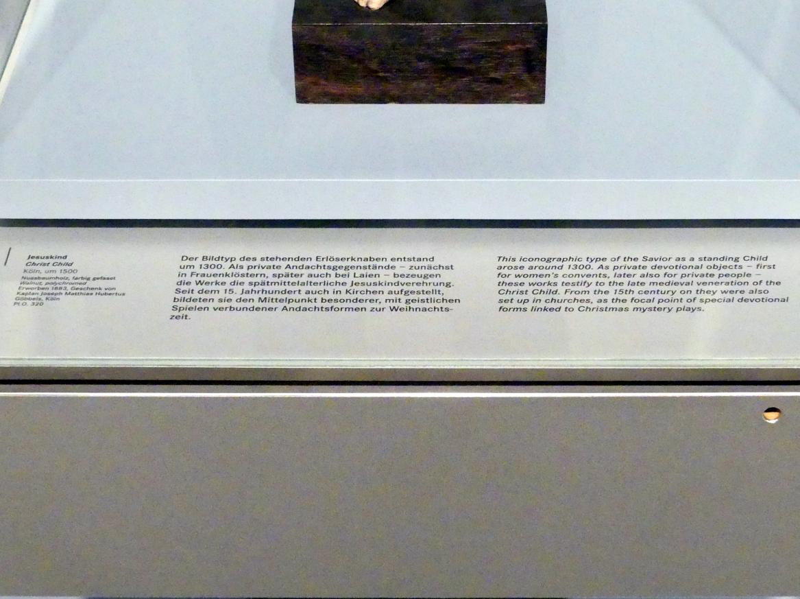 Stehendes Christuskind, Nürnberg, Germanisches Nationalmuseum, Saal 116, um 1500–1510, Bild 2/2
