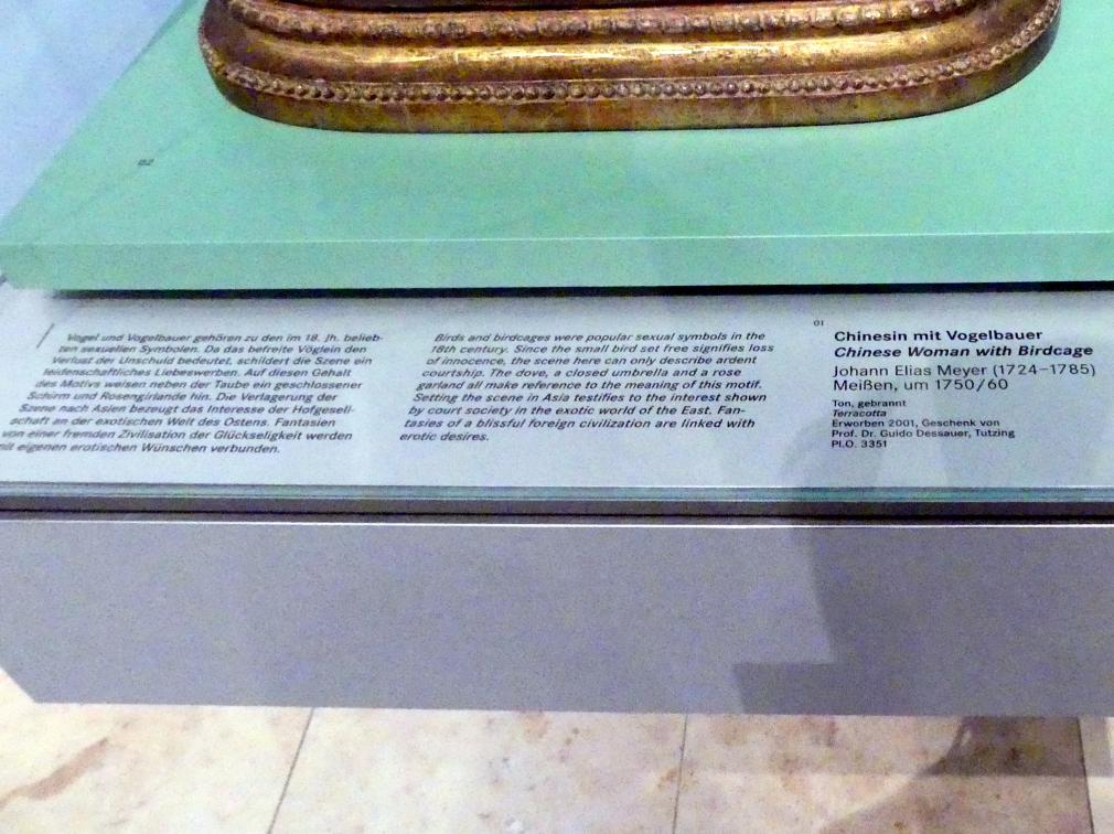 Friedrich Elias Meyer (1755), Chinesin mit Vogelbauer, Nürnberg, Germanisches Nationalmuseum, Saal 131, um 1750–1760, Bild 2/2