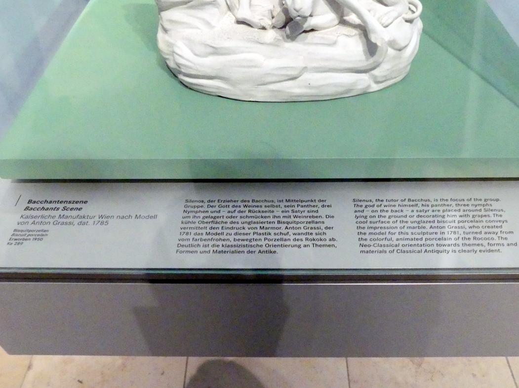 Anton Grassi (1781–1785), Bacchantenszene, Nürnberg, Germanisches Nationalmuseum, Saal 131, 1785, Bild 2/2