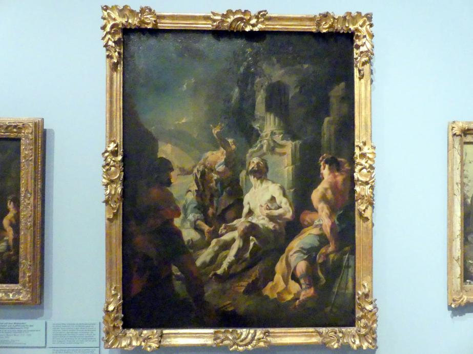 Johann Baptist Wenzel Bergl (1751–1760), Hiob auf dem Misthaufen: Entwurf und Ausführung für den Akademie Wettbewerb 1752, Nürnberg, Germanisches Nationalmuseum, Saal 133, 1752
