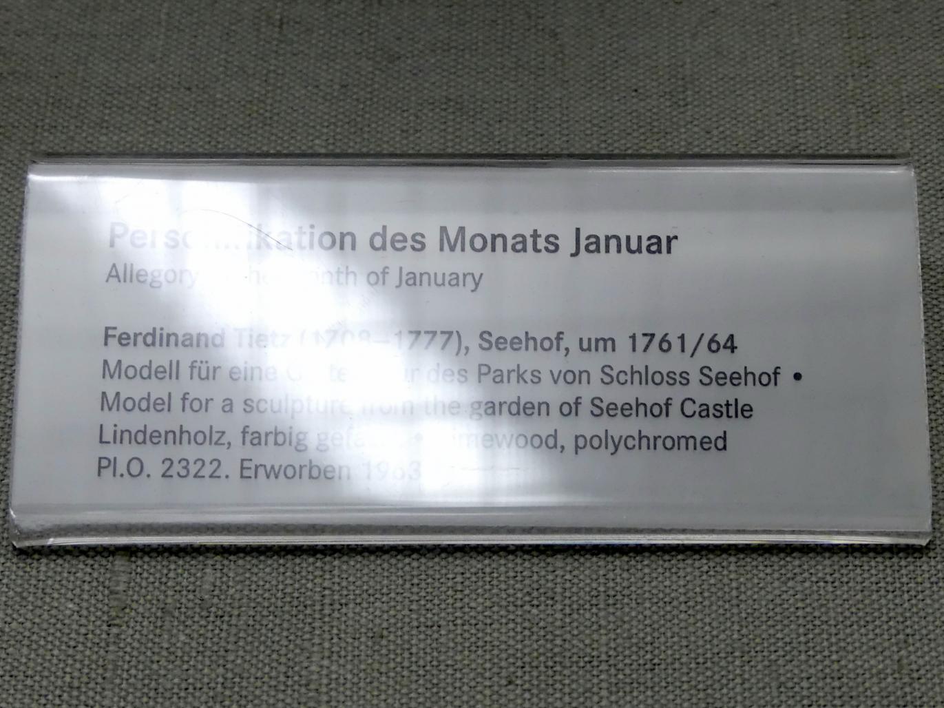 Ferdinand Tietz (Ferdinand Dietz) (1740–1767), Janus, Memmelsdorf bei Bamberg, Schloss Seehof ("Marquardsburg"), Sommerresidenz der Bamberger Fürstbischöfe, jetzt Nürnberg, Germanisches Nationalmuseum, Saal 46, um 1761–1764, Bild 2/2