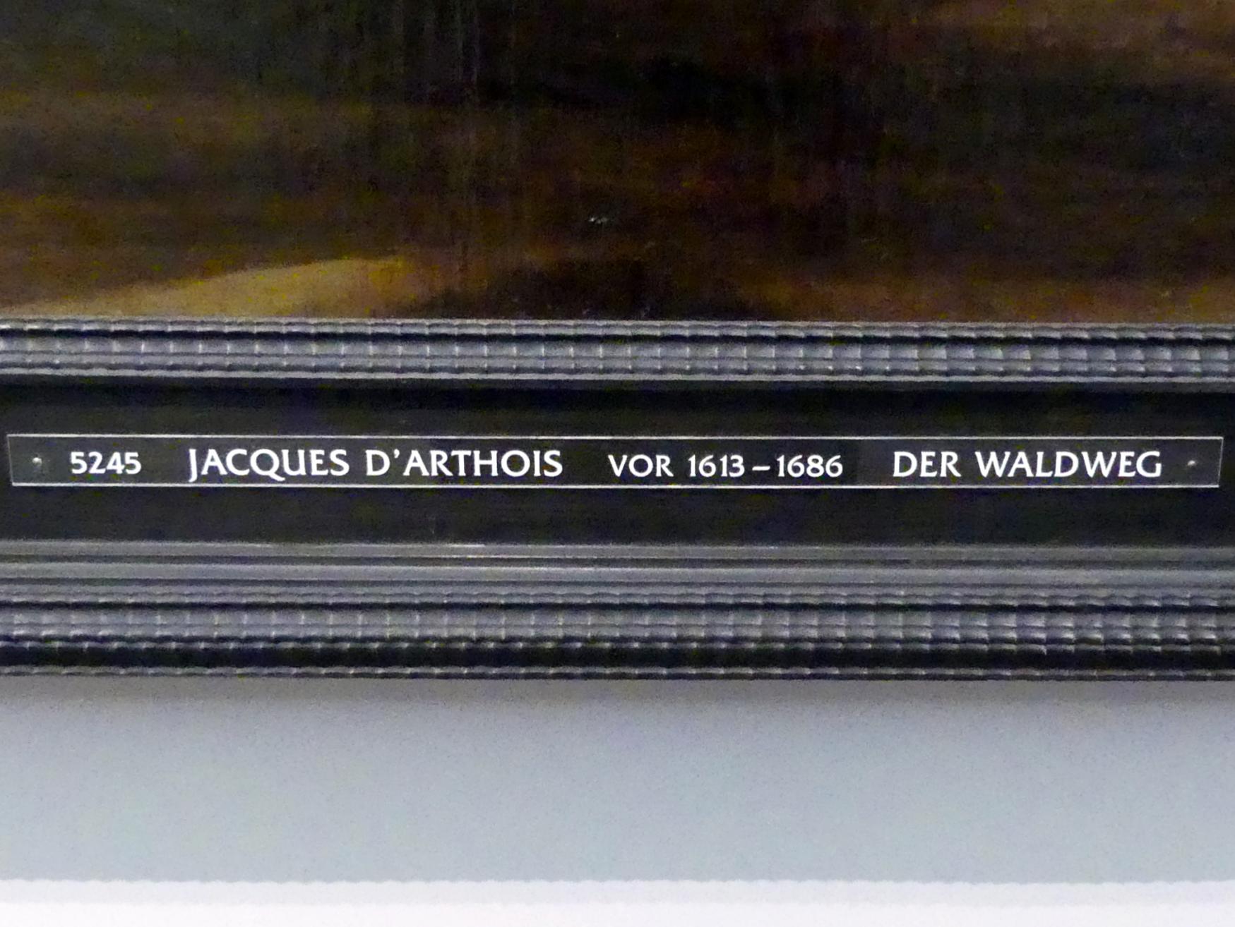 Jacques d’Arthois (1635–1665), Der Waldweg, Neuburg an der Donau, Staatsgalerie Neuburg, Undatiert, Bild 2/2