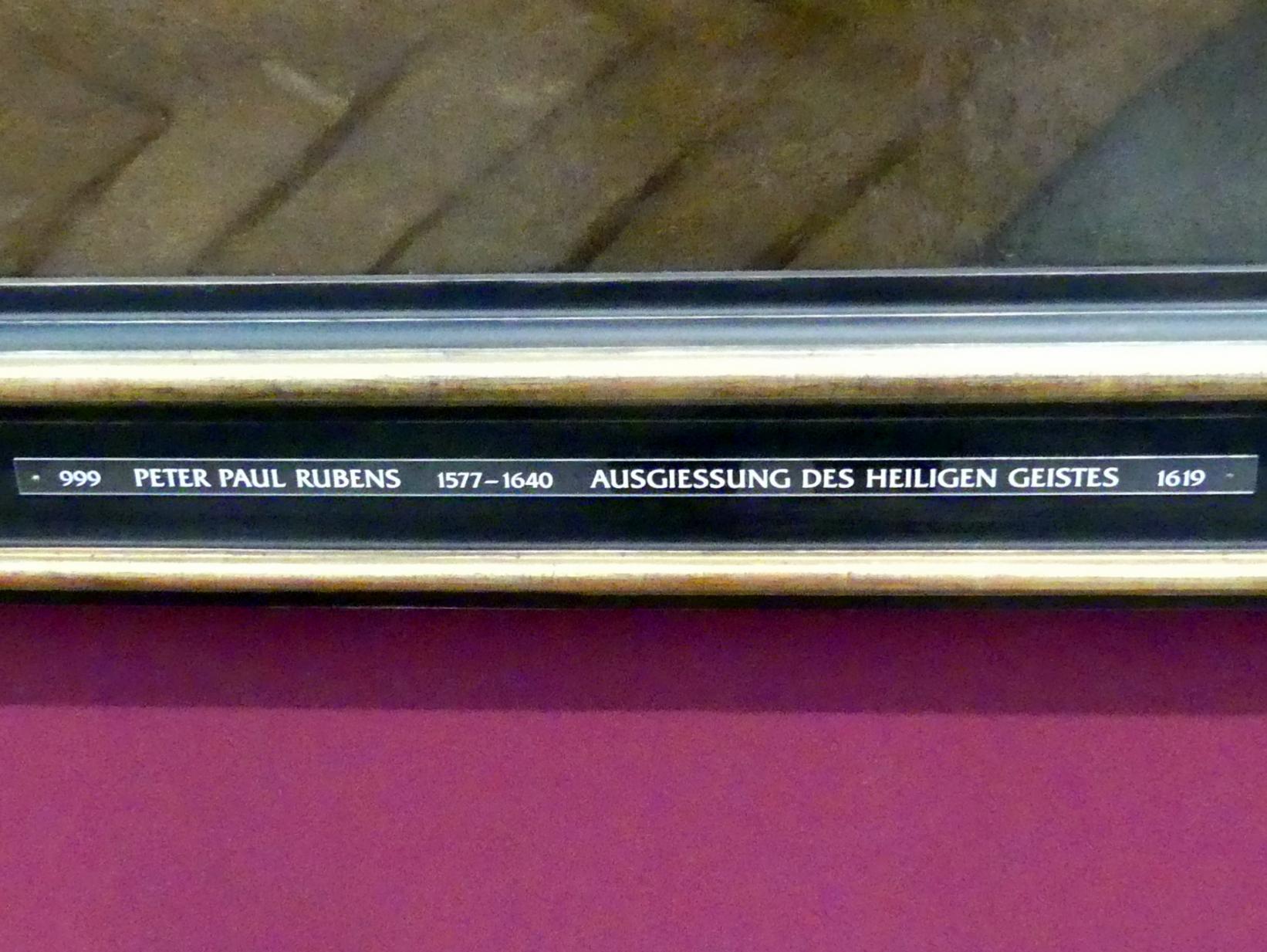 Peter Paul Rubens (1598–1640), Ausgießung des Heiligen Geistes, Neuburg an der Donau, Staatsgalerie Neuburg, 1619, Bild 2/2