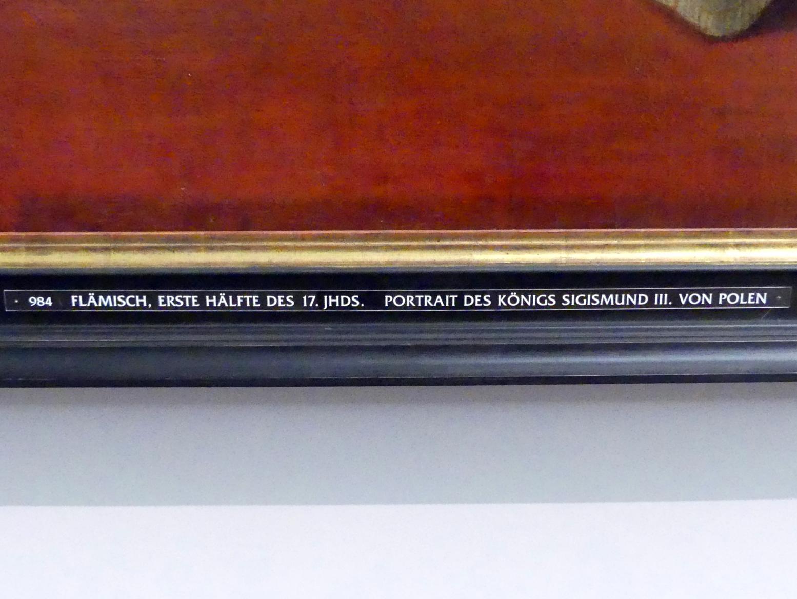 Portrait des Königs Sigismund III. von Polen, Neuburg an der Donau, Staatsgalerie Neuburg, 1. Hälfte 17. Jhd., Bild 2/2