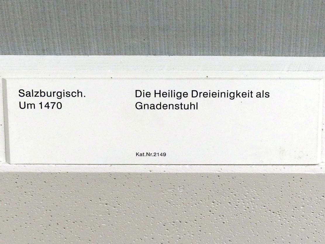 Die Heilige Dreieinigkeit als Gnadenstuhl, Berlin, Gemäldegalerie ("Berliner Wunder"), Saal II, um 1470, Bild 2/2