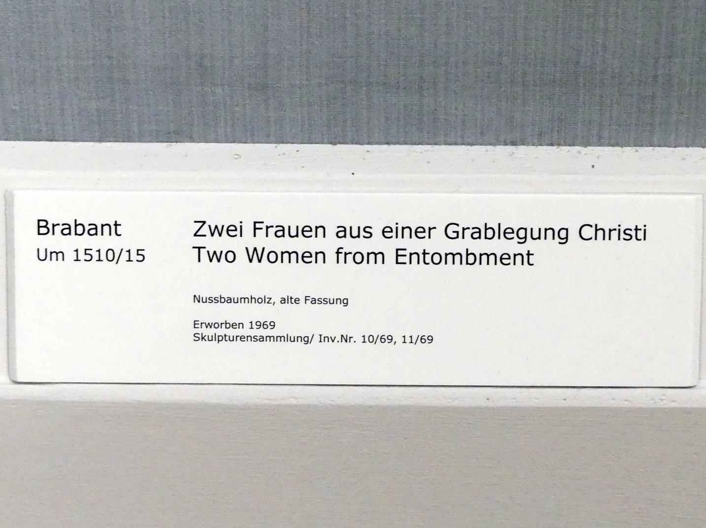 Zwei Frauen aus einer Grablegung Christi, Berlin, Gemäldegalerie ("Berliner Wunder"), Saal V, um 1510–1515, Bild 8/8
