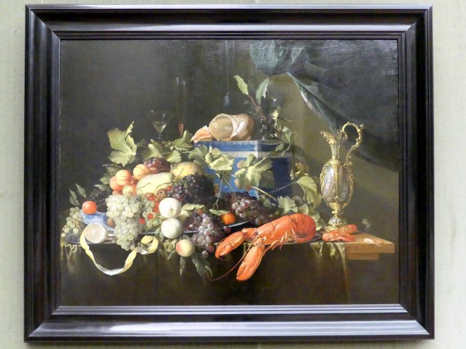 Jan Davidsz. de Heem (1634–1675): Stillleben mit Früchten und Hummer, Undatiert