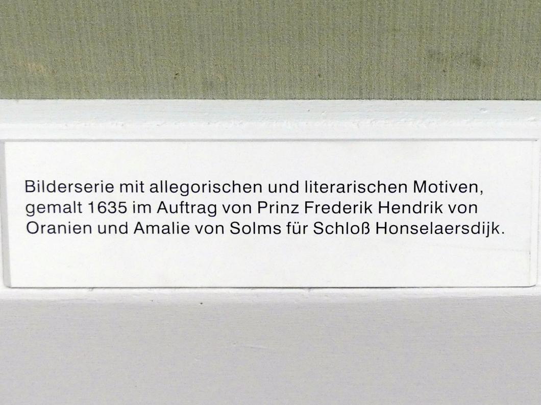 Jan van Bijlert (1627–1635), Das Gastmahl von Alexander und Kleitos, Honselaersdijk, Schloß Honselaersdijk, jetzt Berlin, Gemäldegalerie ("Berliner Wunder"), Saal IX, 1635, Bild 3/3