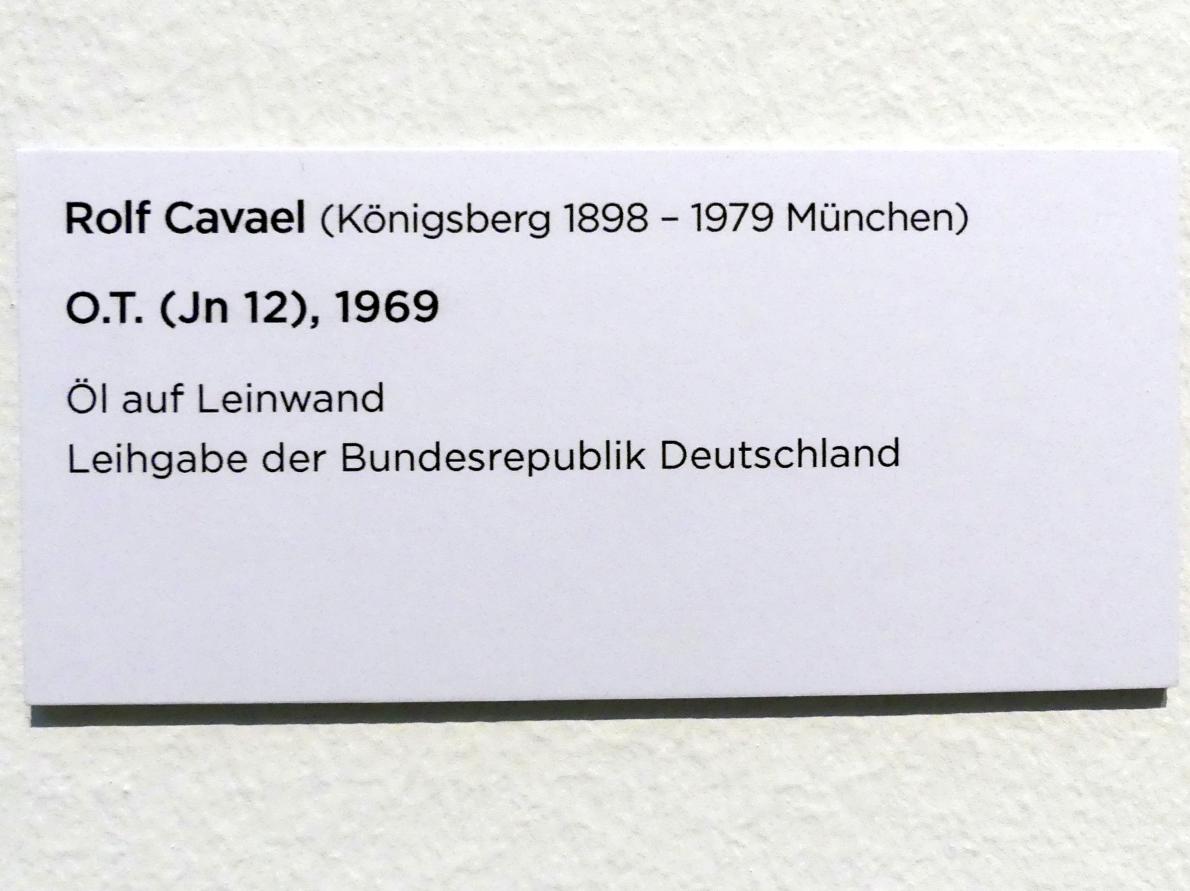 Rolf Cavael (1969), O.T. (Jn 12), Regensburg, Ostdeutsche Galerie, Rotunde, 1969, Bild 2/2