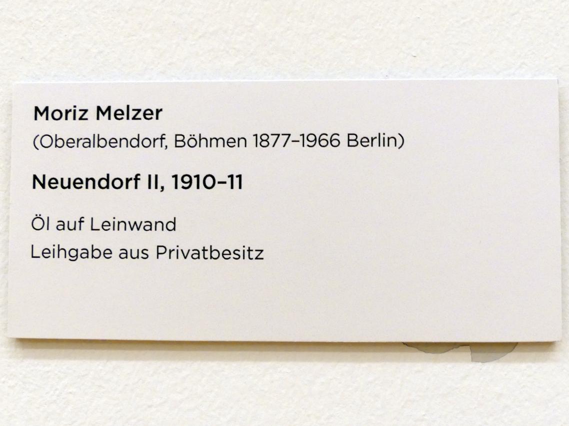 Moritz Melzer (1910), Neuendorf II, Regensburg, Ostdeutsche Galerie, Saal 6, 1910–1911, Bild 2/2