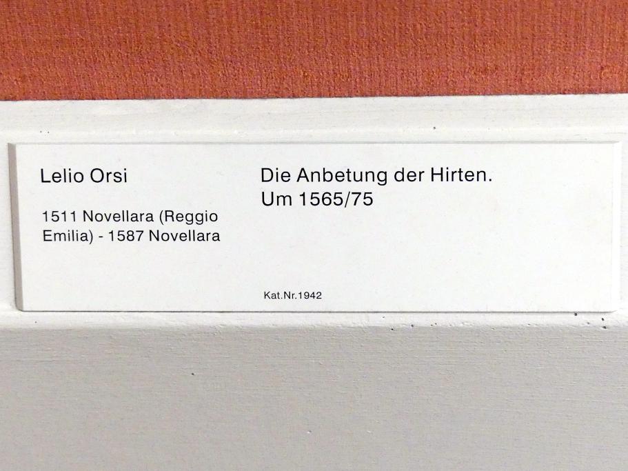 Lelio Orsi (1546–1570), Die Anbetung der Hirten, Berlin, Gemäldegalerie ("Berliner Wunder"), Saal XV, um 1565–1575, Bild 2/2