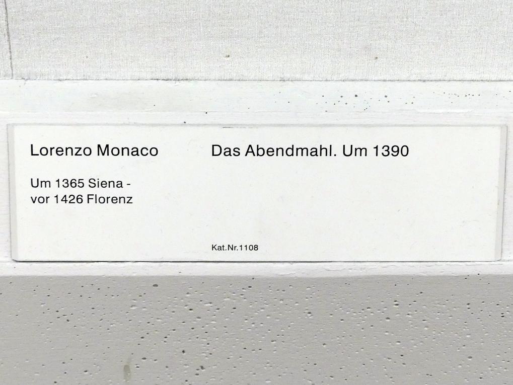 Lorenzo Monaco (Piero di Giovanni) (1387–1415), Das Abendmahl, Berlin, Gemäldegalerie ("Berliner Wunder"), Kabinett 40, um 1390, Bild 2/2