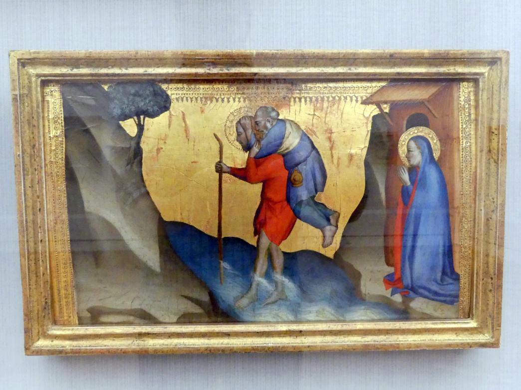 Giovanni del Biondo (1385), Drei Teile einer Predella, Berlin, Gemäldegalerie ("Berliner Wunder"), Kabinett 41, Undatiert, Bild 4/5