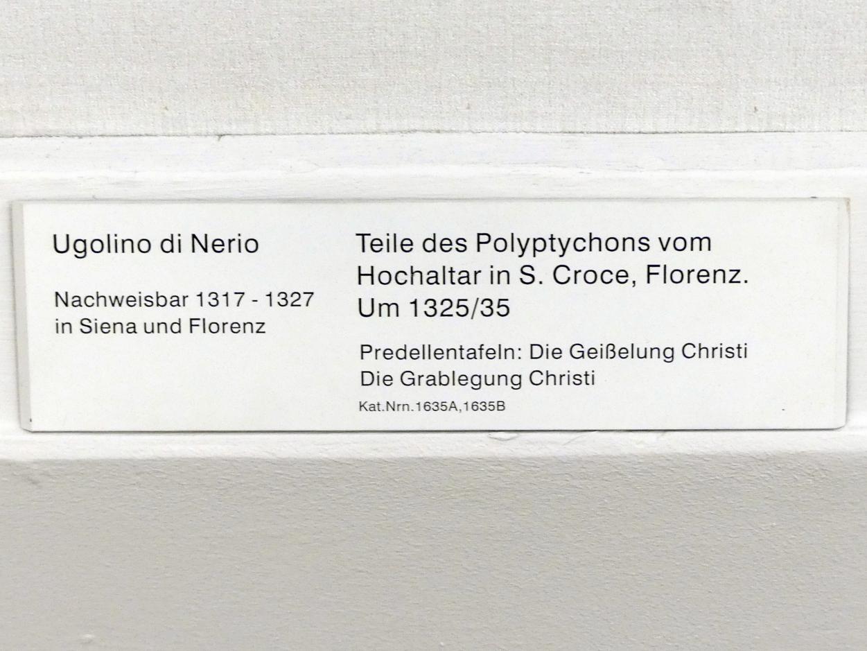 Ugolino di Nerio (1305–1332), Teile des Polyptychons vom Hochaltar in S. Croce, Florenz, Florenz, Franziskanerkirche Santa Croce, jetzt Berlin, Gemäldegalerie ("Berliner Wunder"), Kabinett 41, um 1325–1335, Bild 4/4
