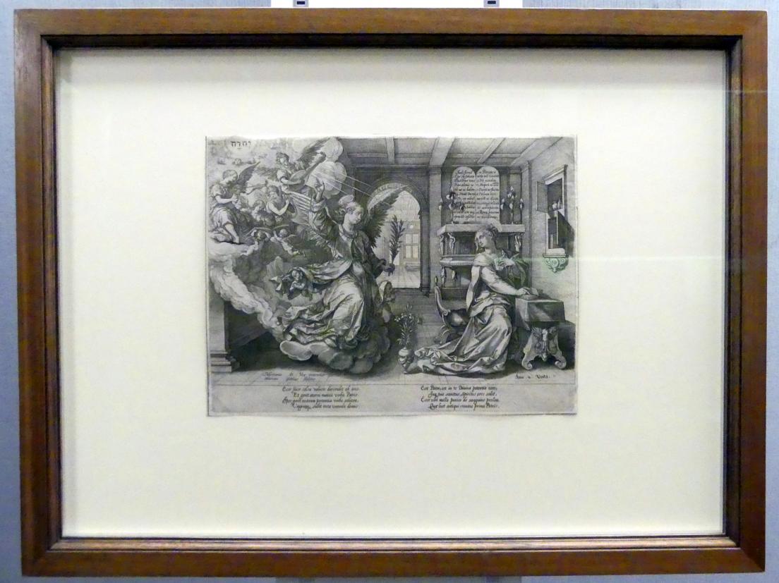 Hendrick Goltzius (1578–1616), Verkündigung an Maria, Berlin, Gemäldegalerie ("Berliner Wunder"), Kabinett 5, um 1578, Bild 2/3