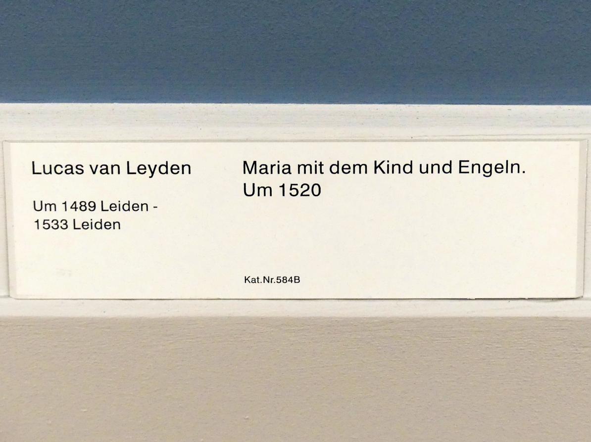 Lucas van Leyden (1509–1522), Maria mit den Engeln, Berlin, Gemäldegalerie ("Berliner Wunder"), Kabinett 6, um 1520, Bild 2/2