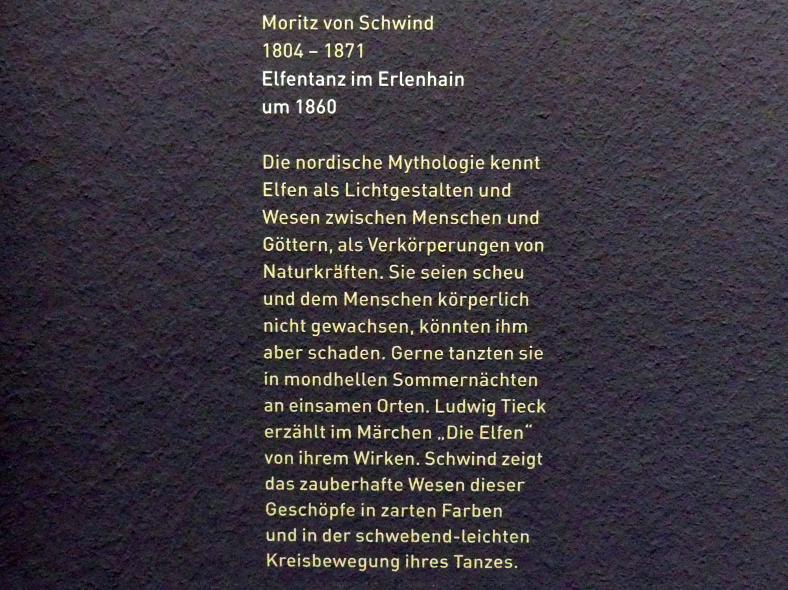Moritz von Schwind (1836–1865), Elfentanz im Erlenhain, München, Sammlung Schack, Erdgeschoss Saal 4, um 1860, Bild 2/2