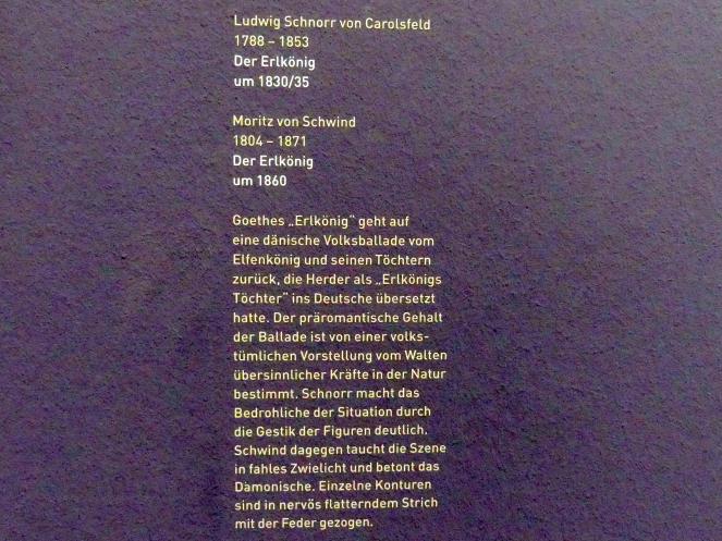 Moritz von Schwind (1836–1865), Der Erlkönig, München, Sammlung Schack, Erdgeschoss Saal 4, um 1860, Bild 2/2