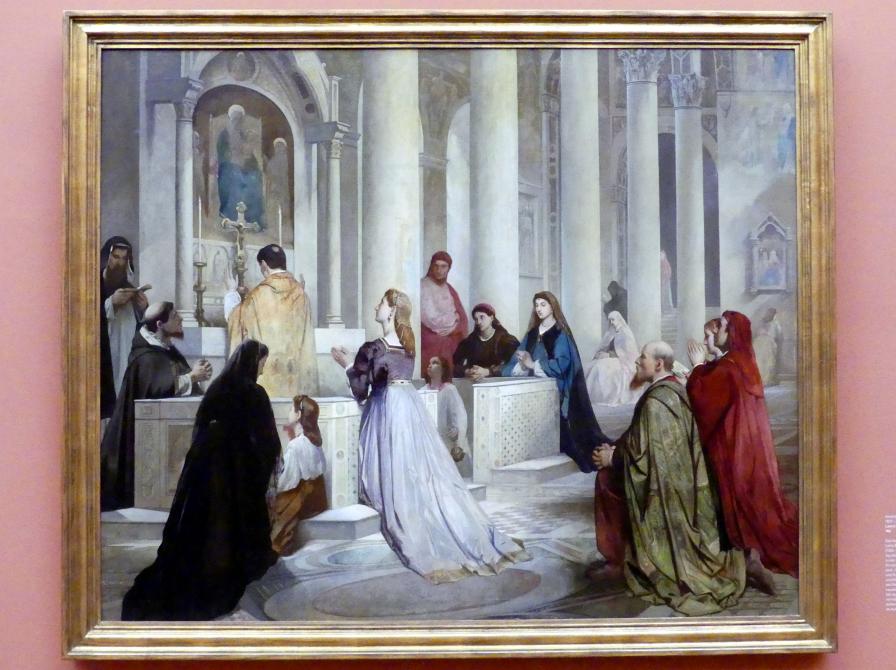 Anselm Feuerbach (1846–1878): Laura in der Kirche, 1865