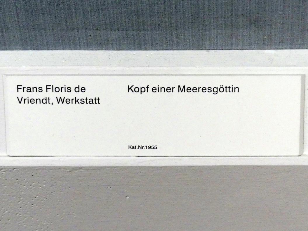 Frans Floris de Vriendt (Werkstatt) (1550), Kopf einer Meeresgöttin, Berlin, Gemäldegalerie ("Berliner Wunder"), Kabinett 7, Undatiert, Bild 2/2